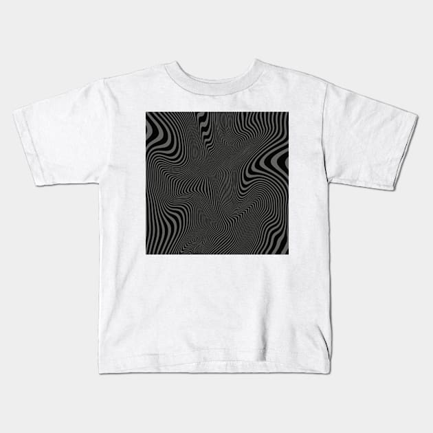 Abstract optical illusion Kids T-Shirt by stupidpotato1